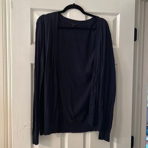 Ann Taylor Navy Cardigan Size L